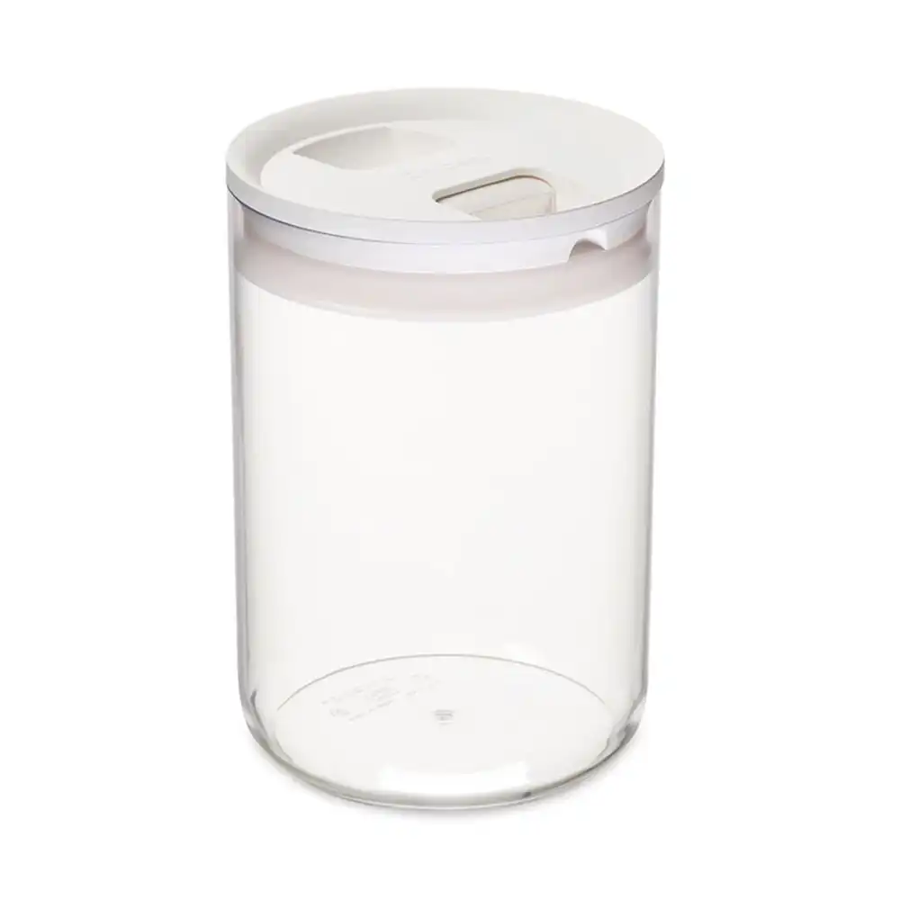 Click Clack 2.4-Quart Round Pantry Canister | White