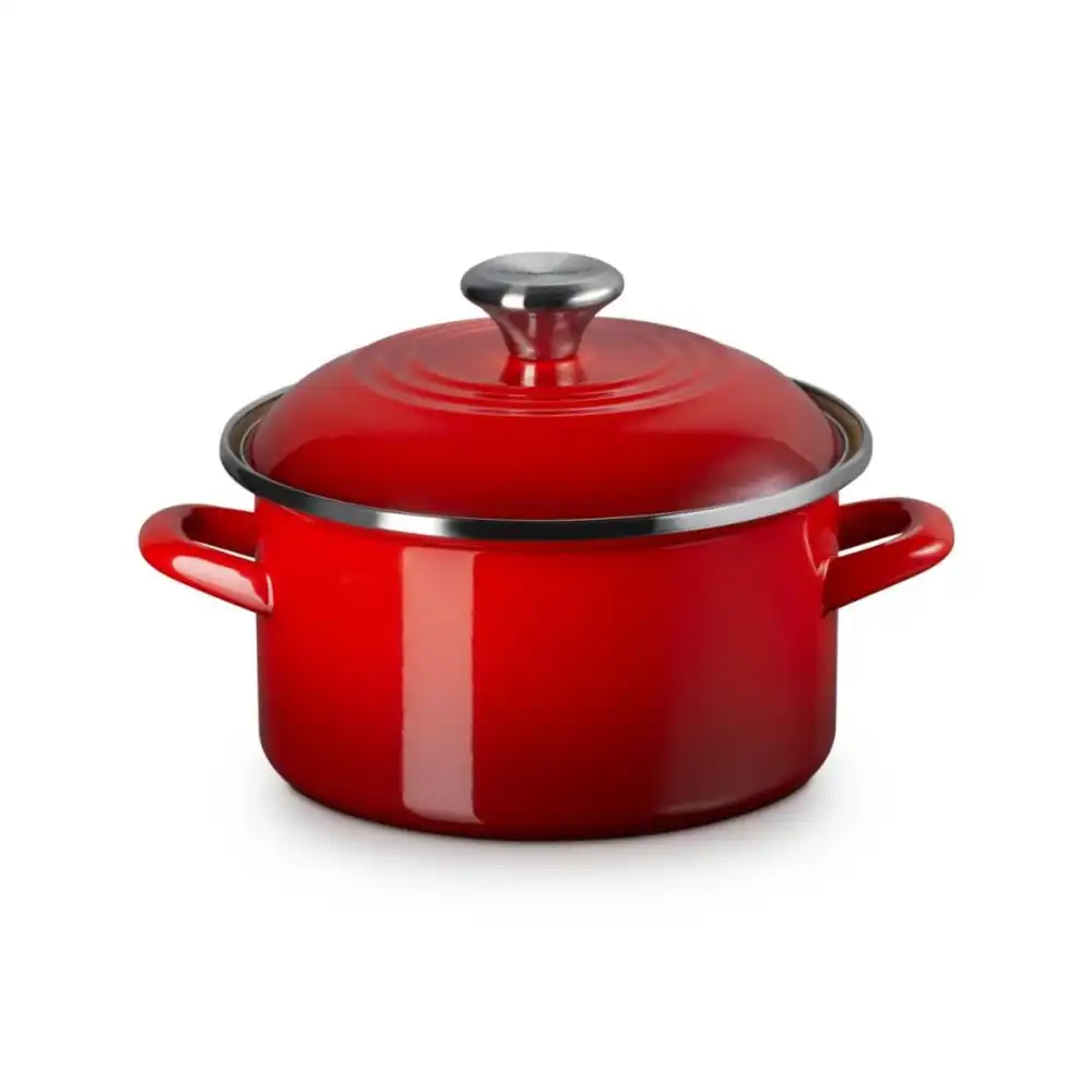 Alternative view of Le Creuset 3.8 Qt. Petite Enamel On Steel Stockpot | Cerise