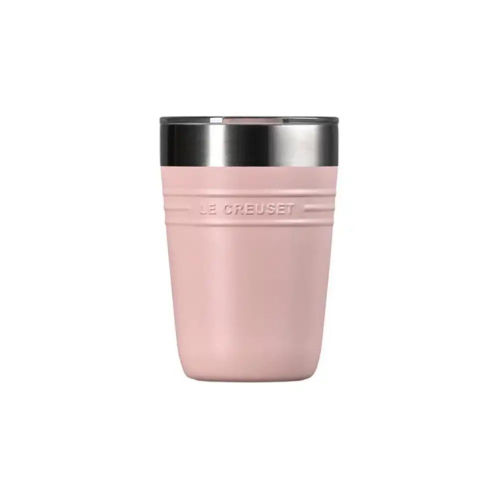 Le Creuset On The Go 14oz Stainless Steel Tumbler | Shell Pink