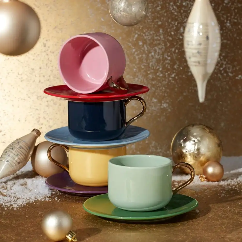 Alternative view of Kate Spade Make It Pop 8-Piece Cup & Saucer Set