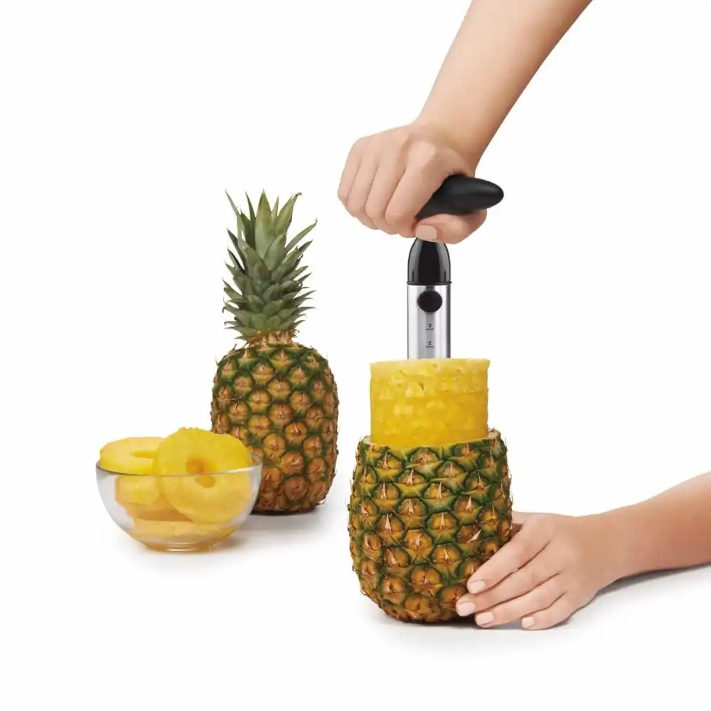 Alternative view of OXO Stainless Steel Ratcheting Pineapple Slicer