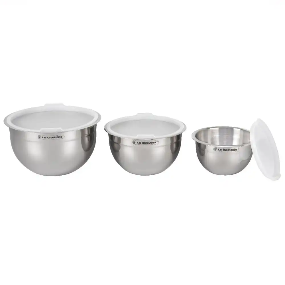 Alternative view of Le Creuset Nested Stainless Steel Mixing Bowls (Set of 3)