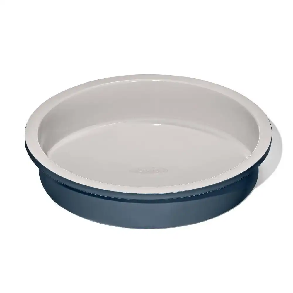 OXO Good Grips Non-Stick Pro Ceramic Coated Metal Bakeware 9" Round Cake Pan | Storm Blue