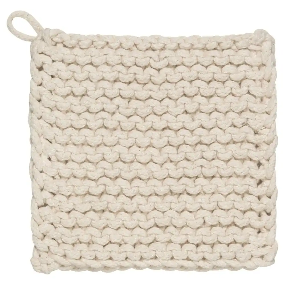 Danica Heirloom Crochet Potholder | Natural