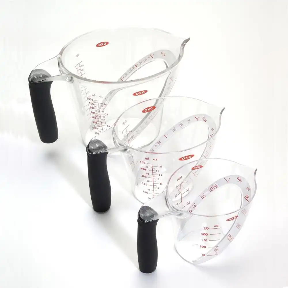 Alternative view of OXO 3 Piece Angled Measuring Cup Set - Tritan