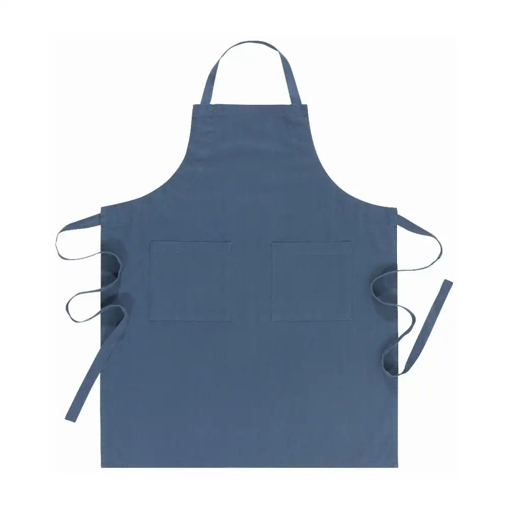 Alternative view of Danica Heirloom 28" x 36" Stonewash Apron | Midnight Blue