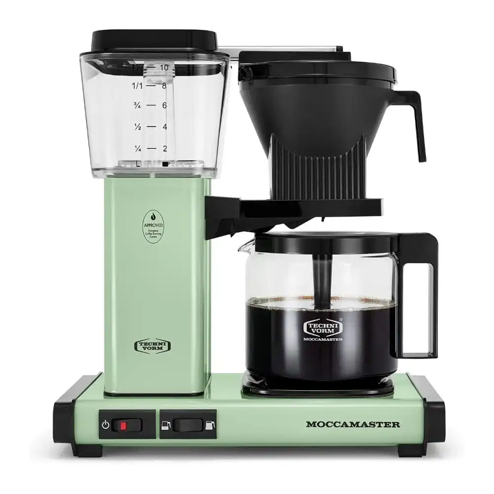 Moccamaster KBGV Automatic Drip Stop Coffee Maker (40 oz Glass Carafe) | Pistachio