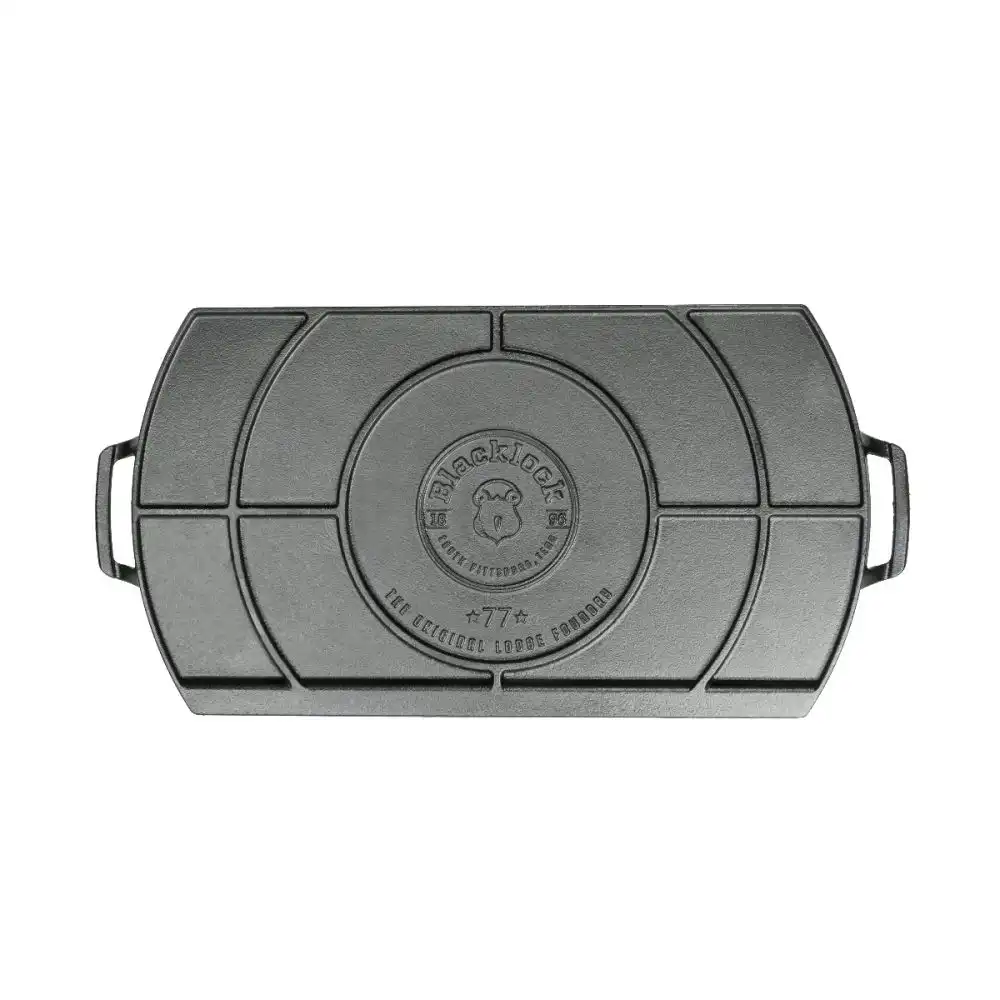 Alternative view of Lodge Blacklock Triple Seasoned 10" x 20" Double Burner Griddle