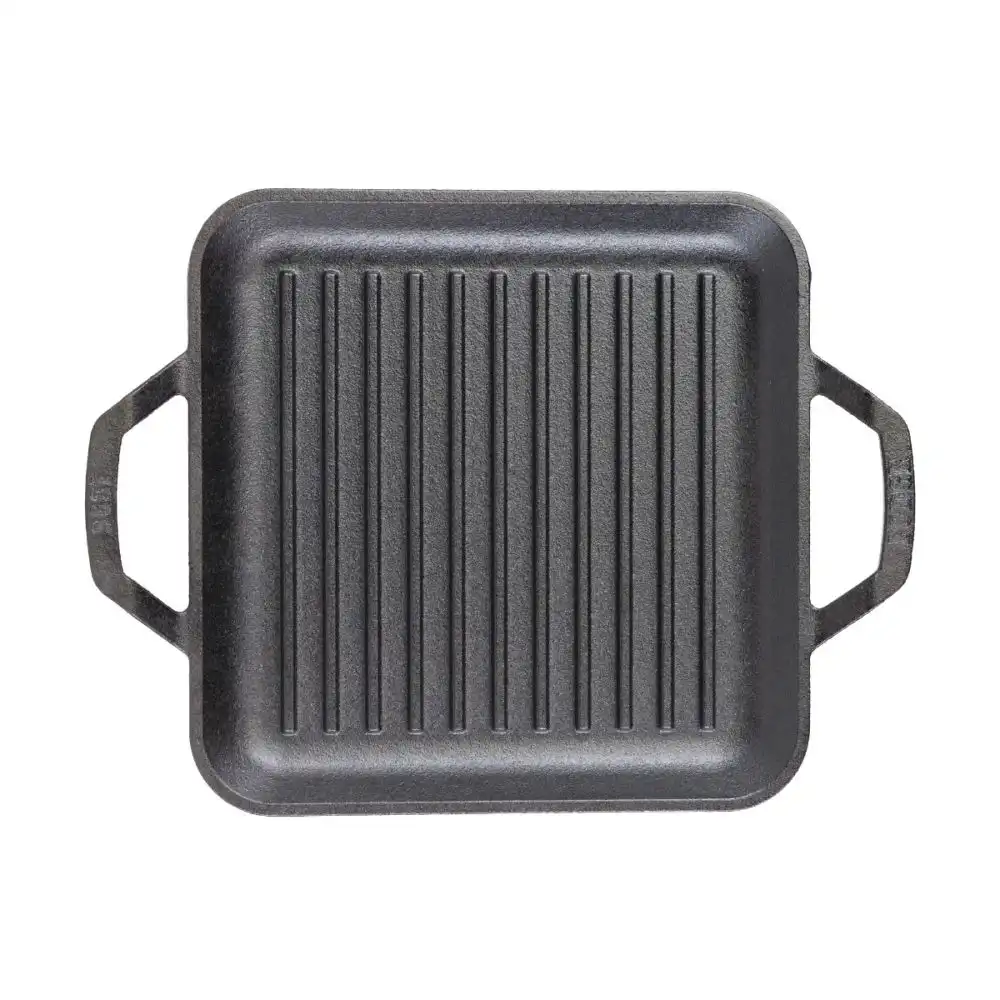 Alternative view of Lodge Cast Iron 11" Chef Style Square Grill Pan