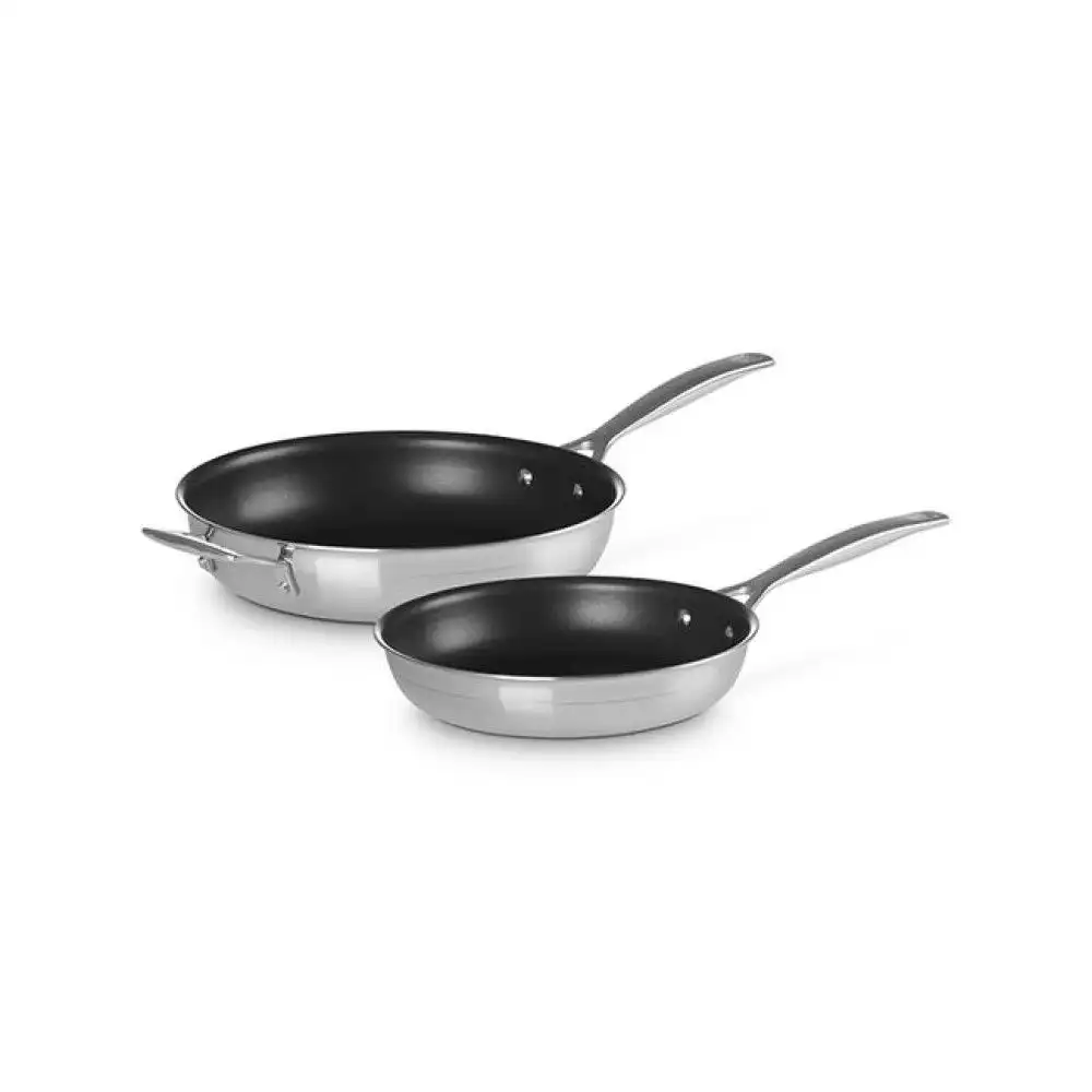 Le Creuset Classic Stainless Steel Nonstick Fry Pan Set | 9.5" & 11"