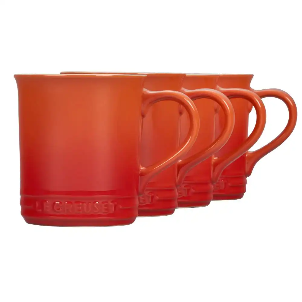 Alternative view of Le Creuset Vancouver 14oz Mugs (Set of 4) | Flame Orange