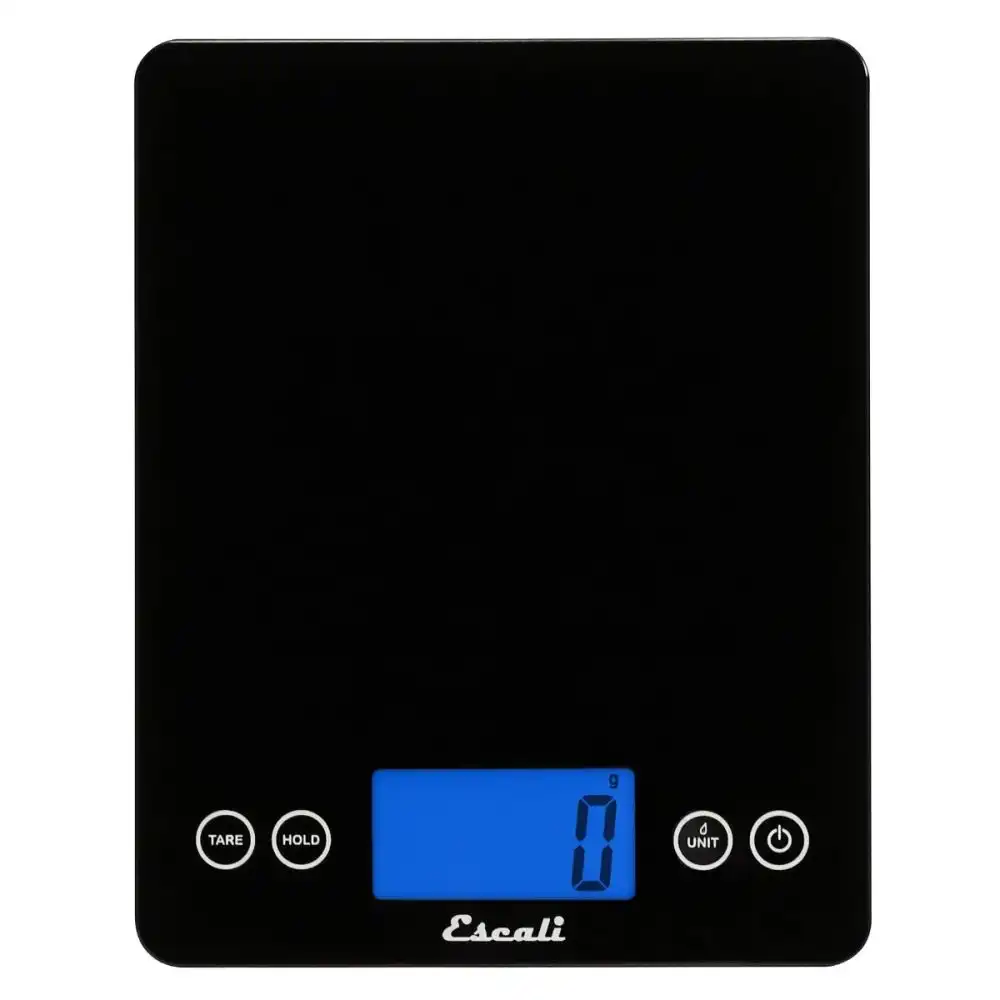Escali ARTI XL Glass Digital Kitchen Scale | Black