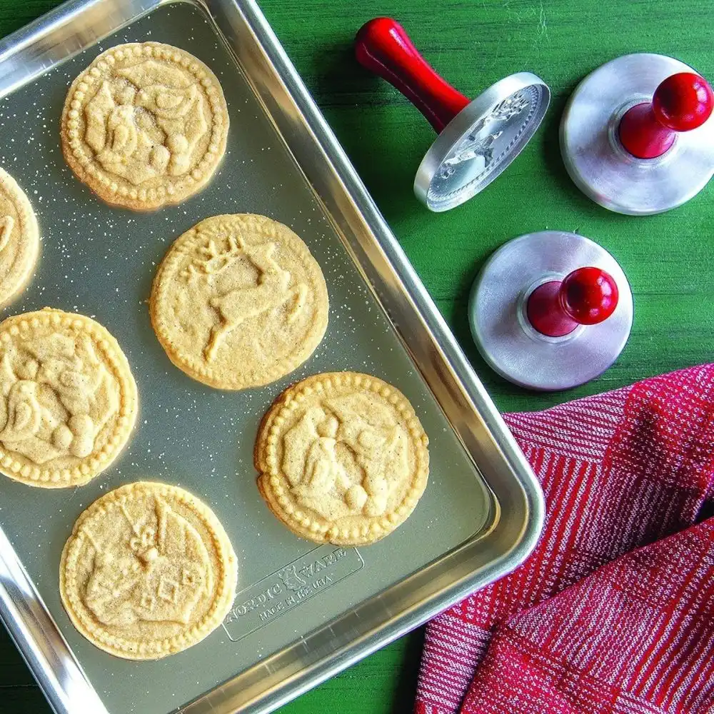 Alternative view of Nordic Ware Cookie Stamps | Holiday Yuletide
