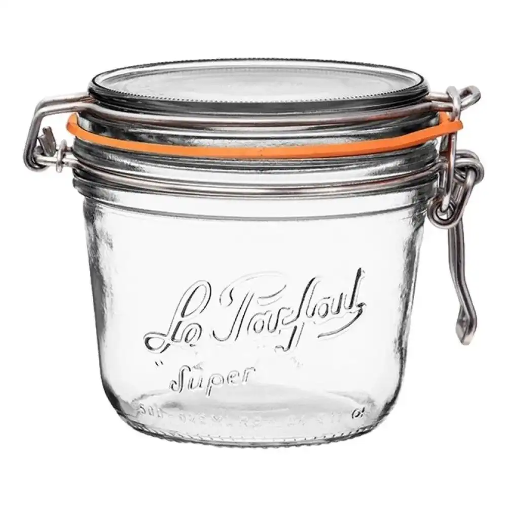 Le Parfait 500ml Tapered French Glass Preserving Jar with Airtight Rubber Seal