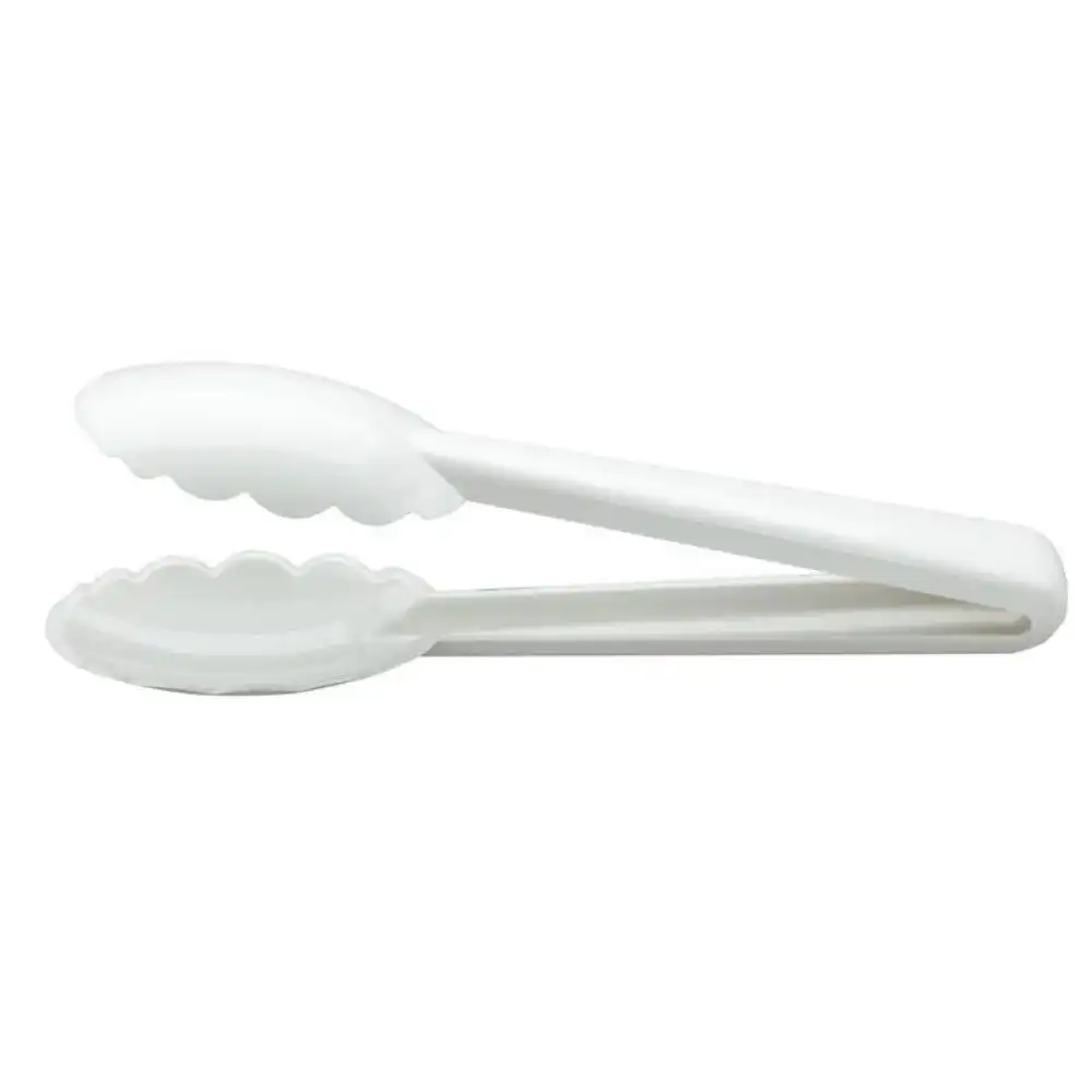 Mercer Culinary Hell's Tools High-Heat 9.5" Utility Tongs | White
