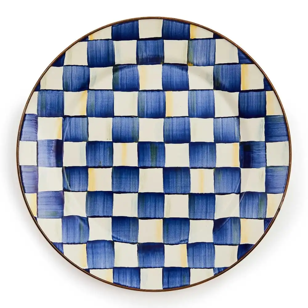 MacKenzie-Childs Royal Check 12" Charger/Plate
