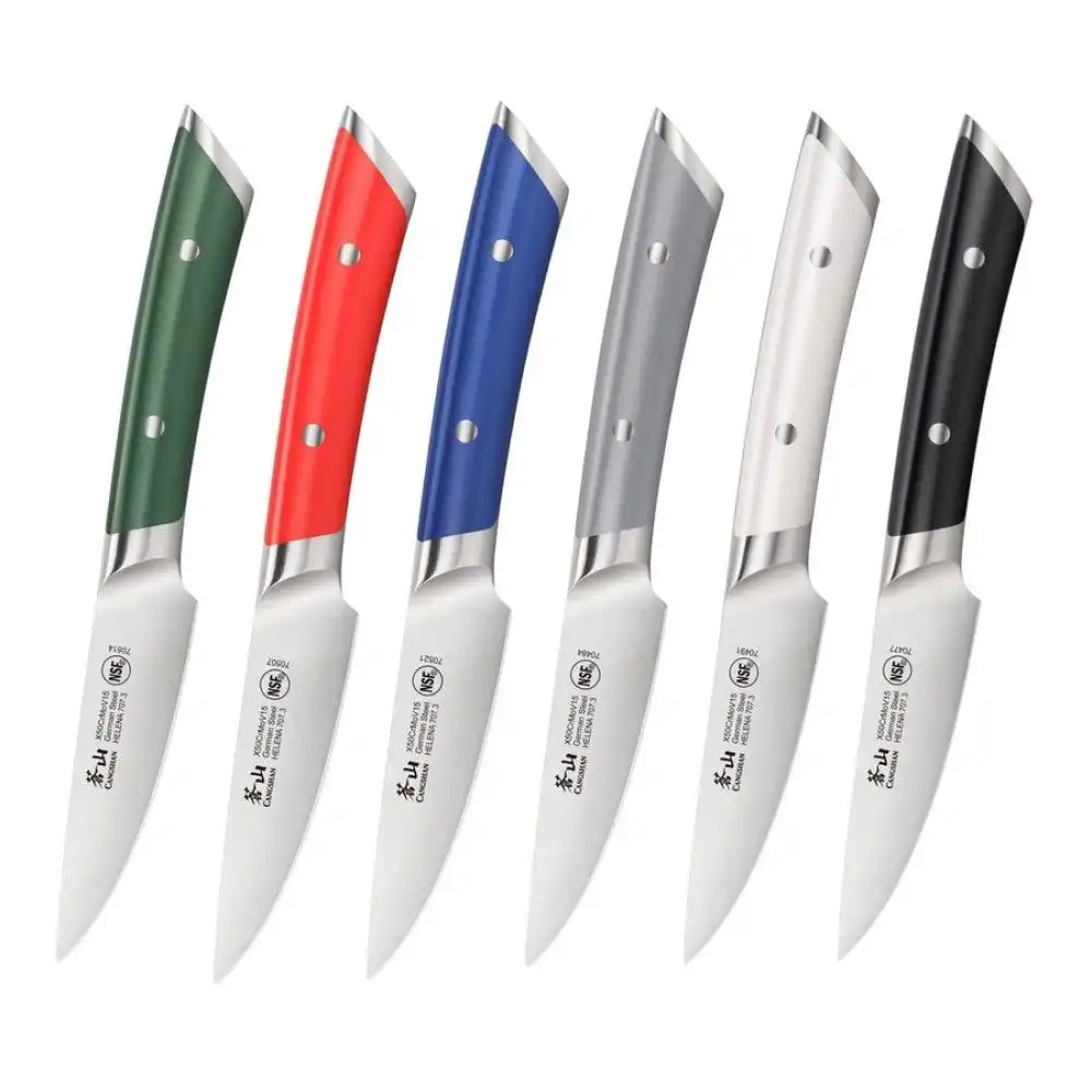 Alternative view of Cangshan Helena 3.5" Paring Knife with Sheath | Blue