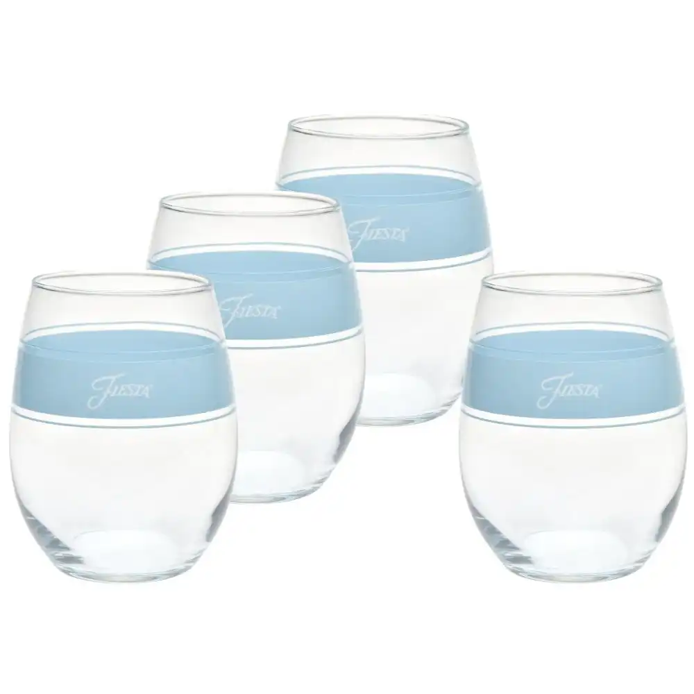 Fiesta® 15oz Stemless Wine Glasses (Set of 4) | Frame Sky