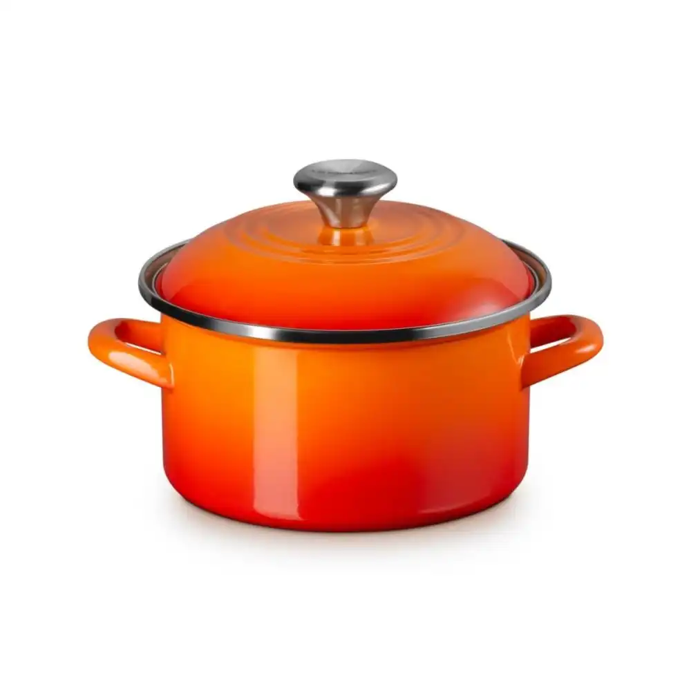 Alternative view of Le Creuset 3.8 Qt. Petite Enamel On Steel Stockpot | Flame