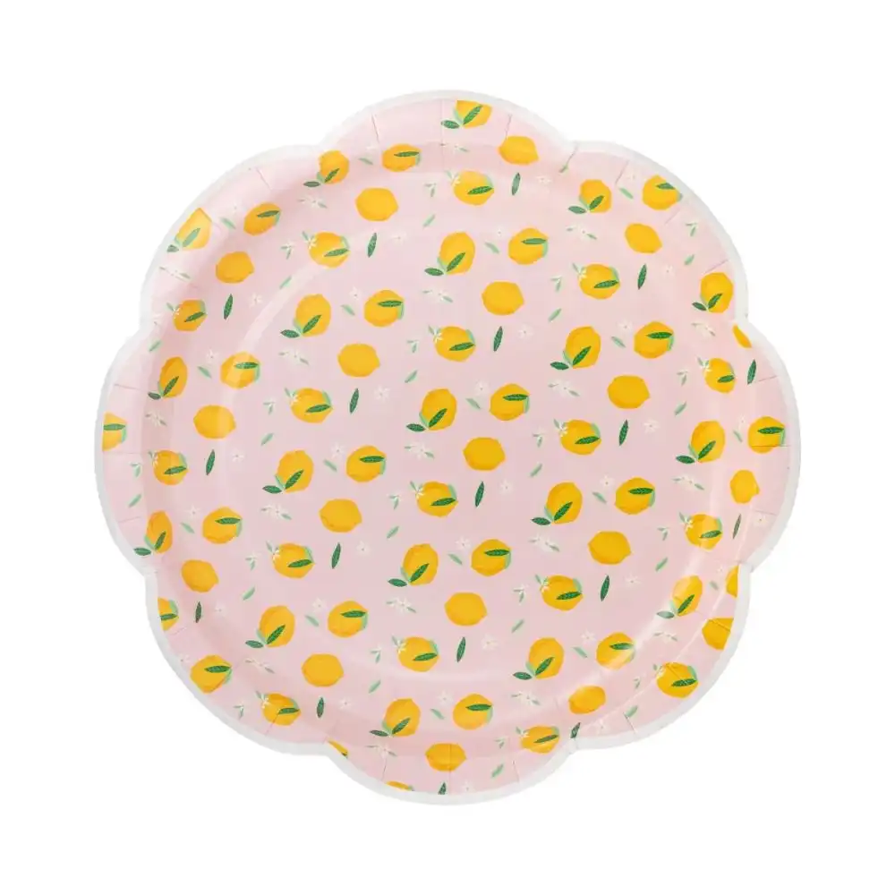 My Mind's Eye 8-Piece 8" Lemons Paper Plates
