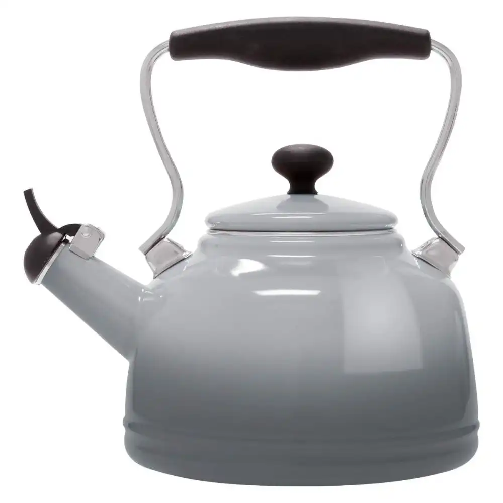 Chantal Lake 1.7 Qt. Enamel-on-Steel Tea Kettle | Fog Grey