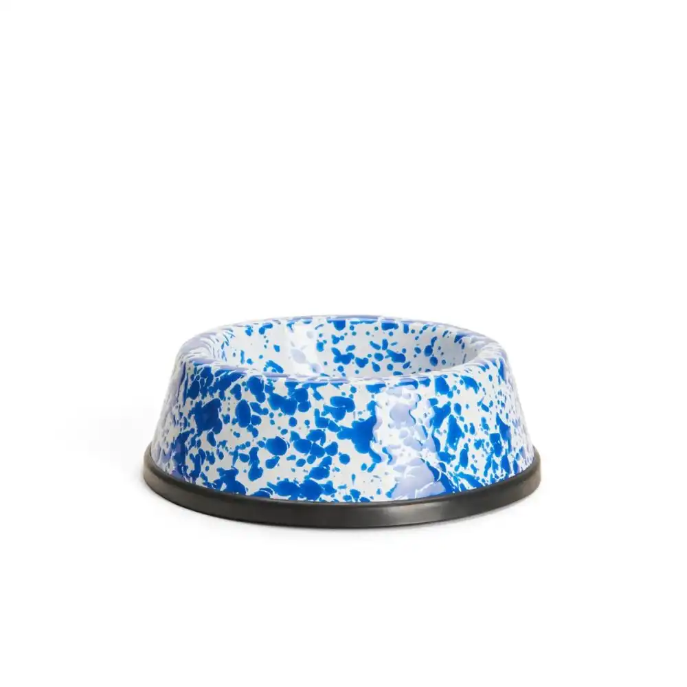 Crow Canyon Small Pet Bowl | Blue Splatter