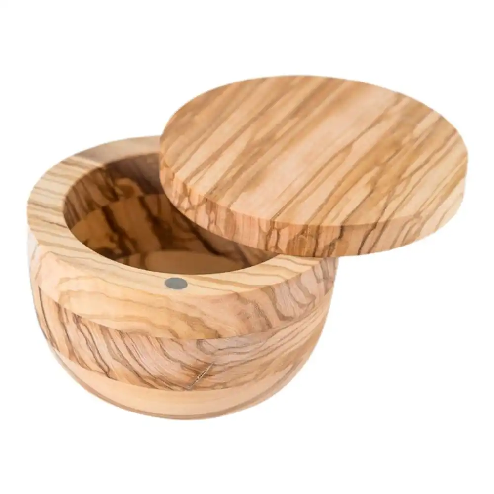 Lipper International Olive Wood Salt Box