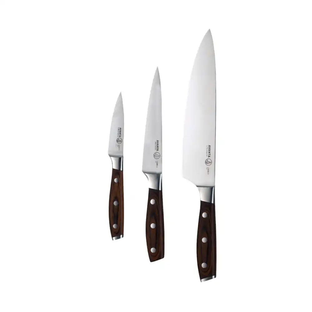 Messermeister Avanta Pakkawood 3-Piece Starter Set