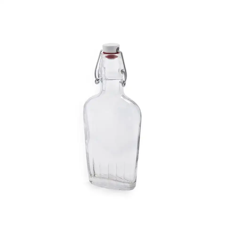 Bormioli Rocco Swing Top Glass Flasks (Set of 6) | 8.5oz (0.25L)