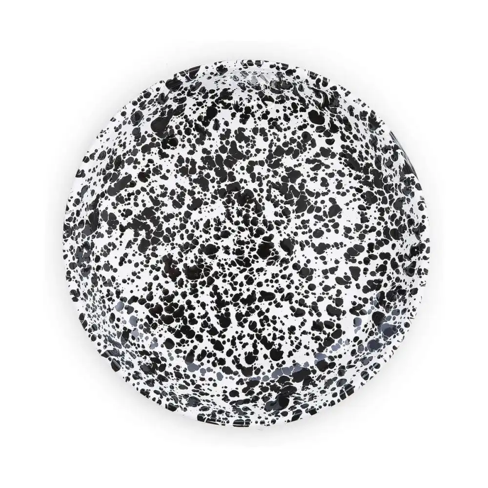 Crow Canyon 10.5" Pasta Plate | Black Splatter