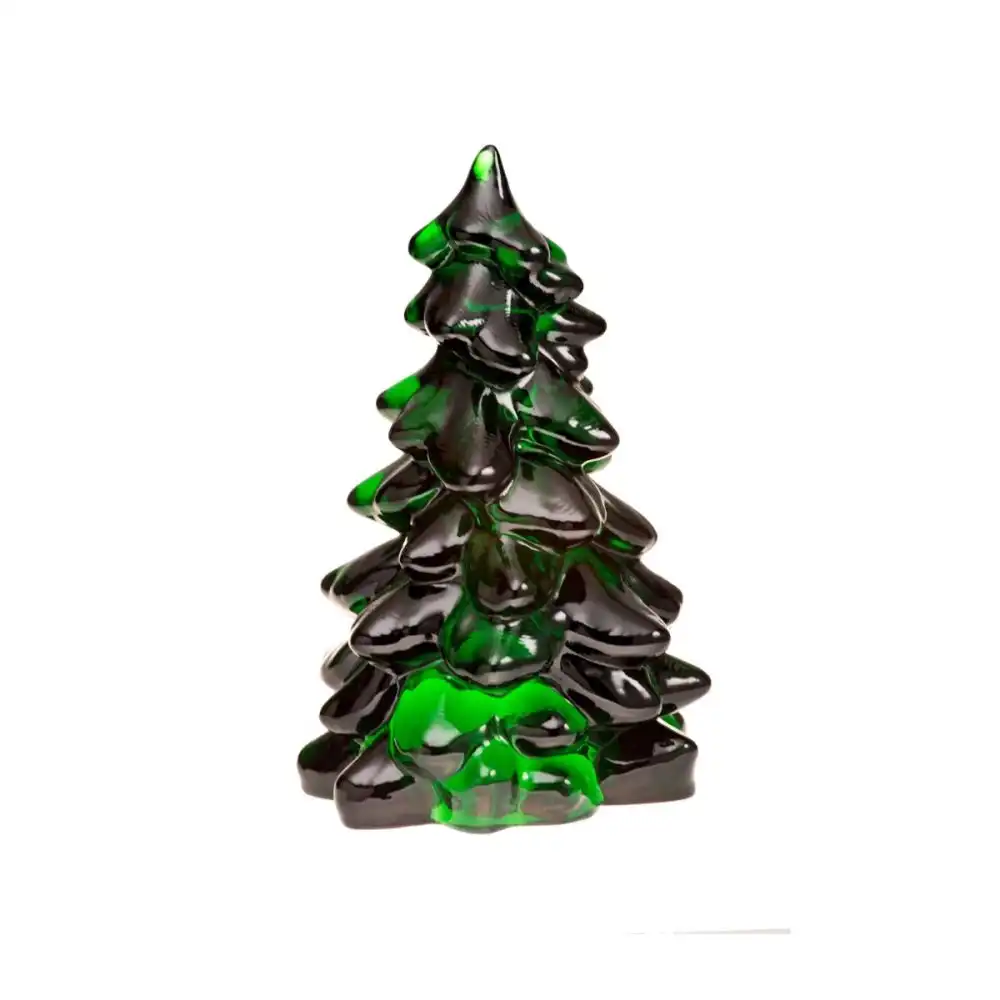 Mosser Glass Holiday Collection 2.75" Tree Figurine | Hunter Green