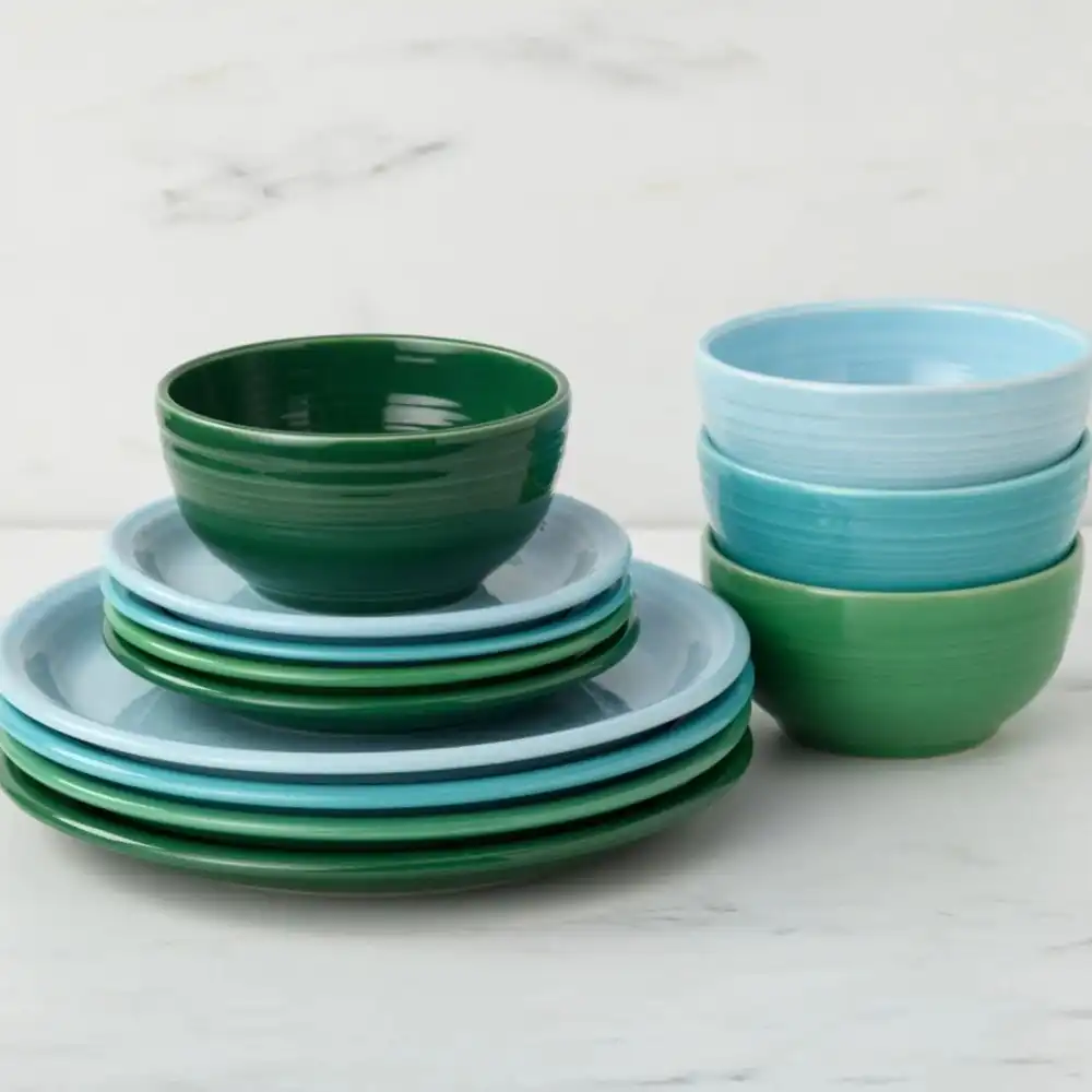 Alternative view of Fiesta® 12-Piece Bistro Coupe Dinnerware Set (Service for 4) | Aegean