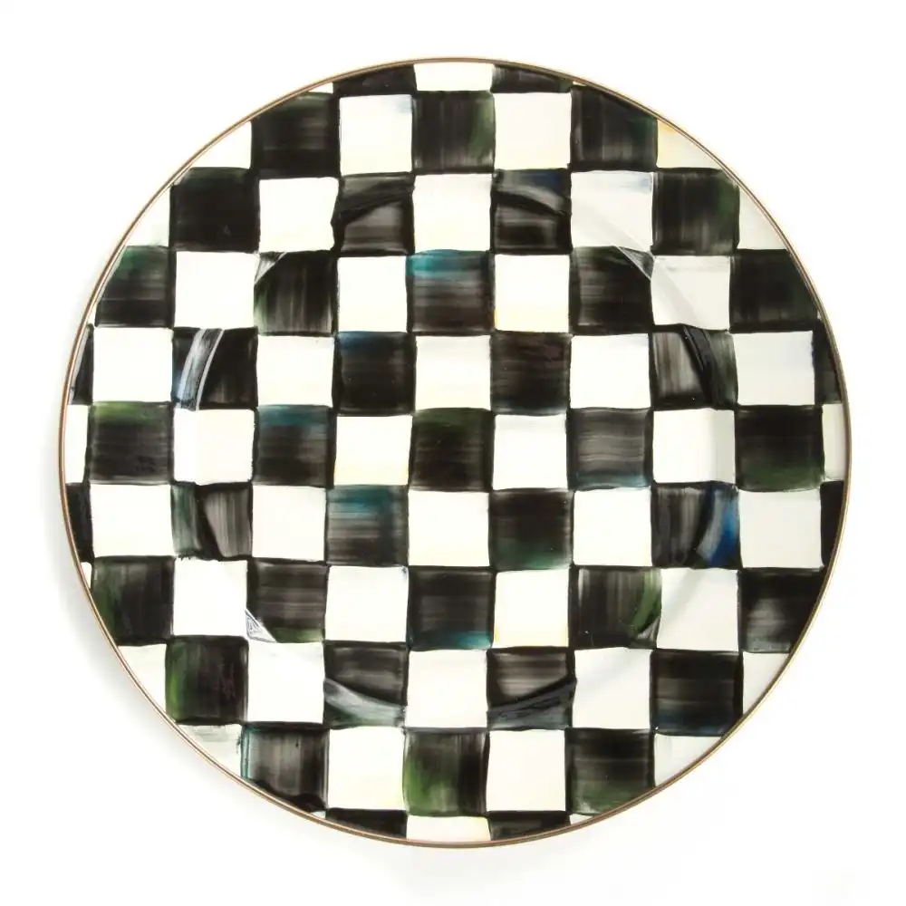 MacKenzie-Childs Courtly Check 12" Charger/Plate
