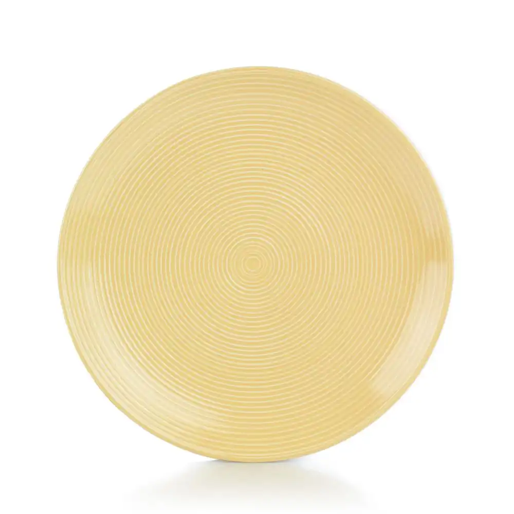 Alternative view of Everything Kitchens Colorful Glazed 10.5" Dinner Plates (Set of 4) | Butter Yellow