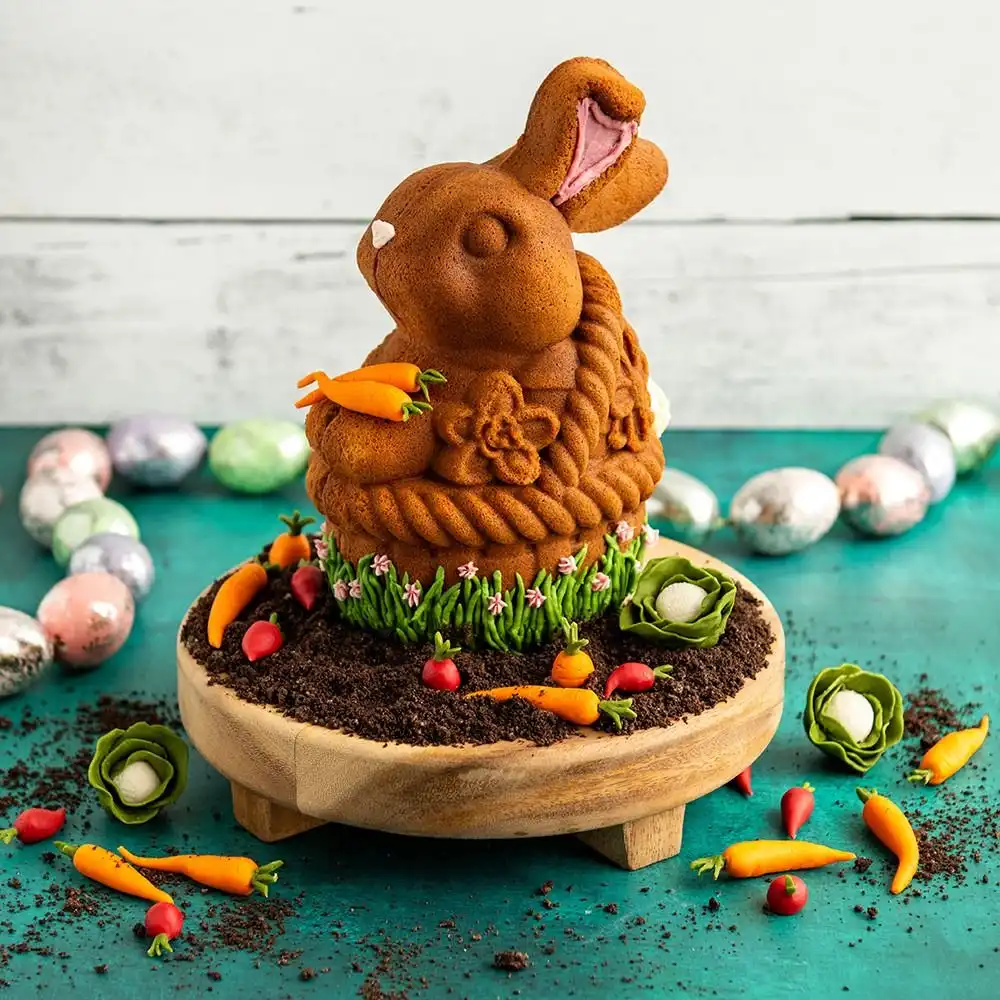 Alternative view of Nordic Ware Bunny In A Basket 3D Cake Pan