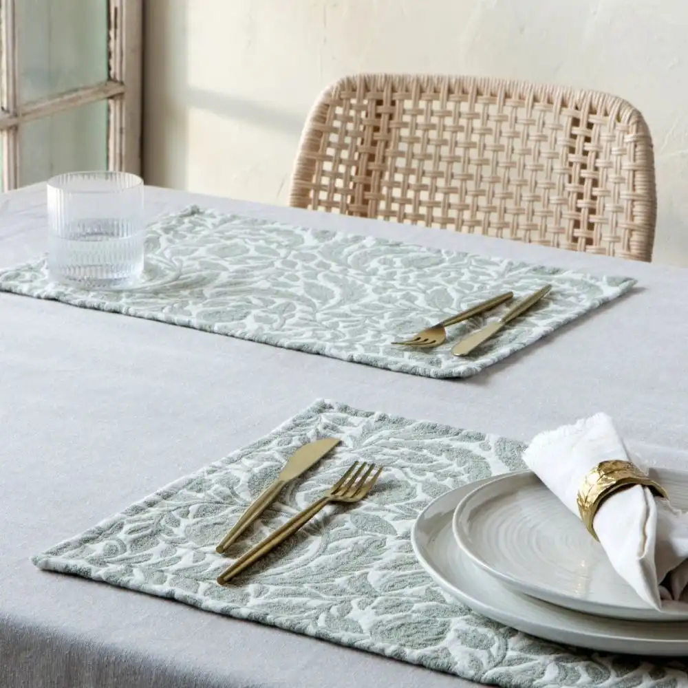 Alternative view of Danica Heirloom Topiary Placemat | Herbal