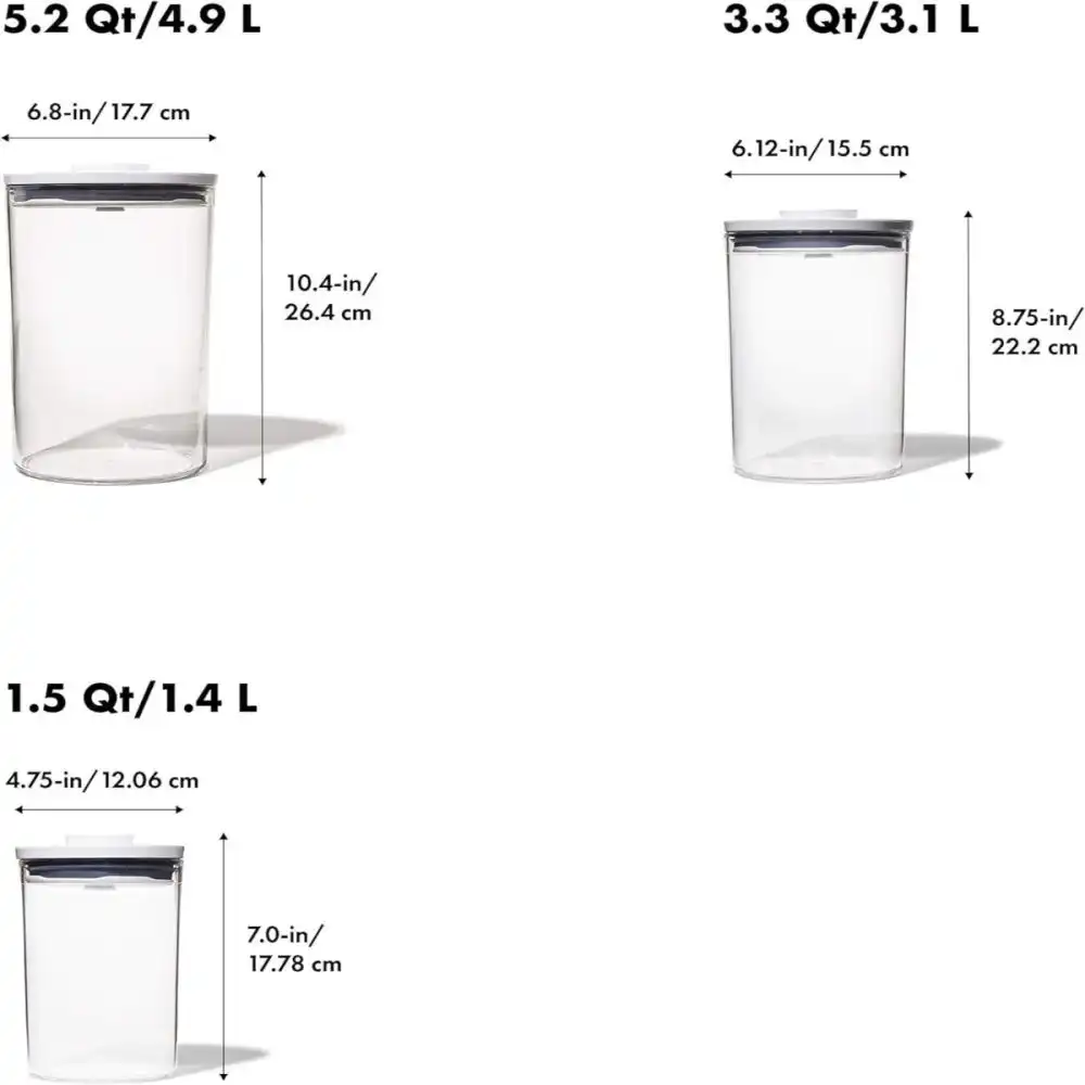 Alternative view of OXO POP 2.0 3-Piece Round Canister Set
