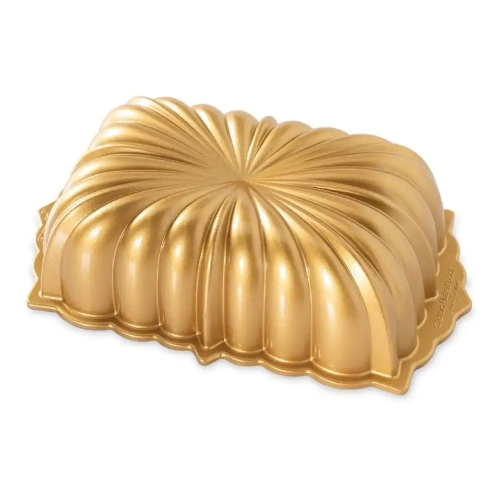 Nordic Ware Premier Gold Classic Fluted Loaf Pan
