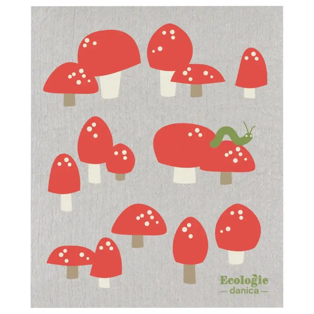 Danica Jubilee Swedish Sponge Dish Cloth | Toadstools
