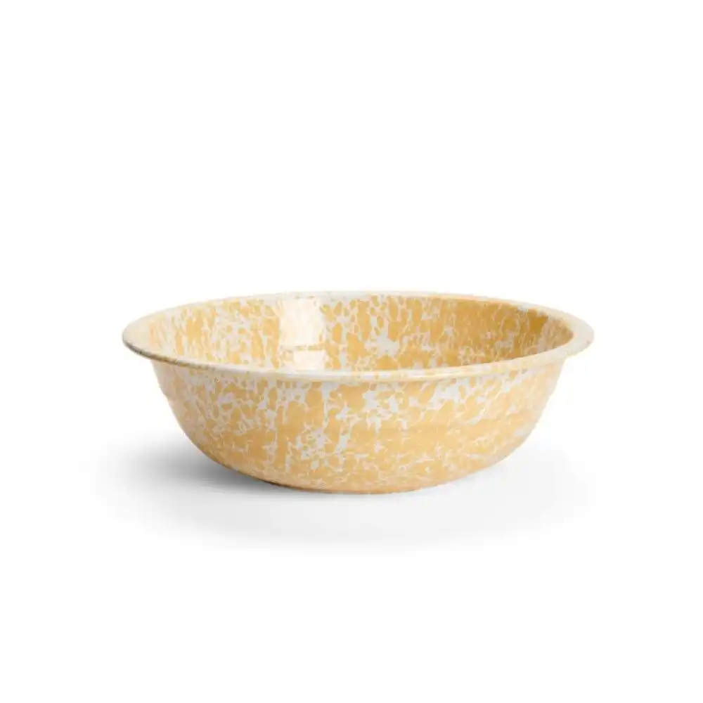 Crow Canyon 4Qt. Small Basin | Yellow Splatter