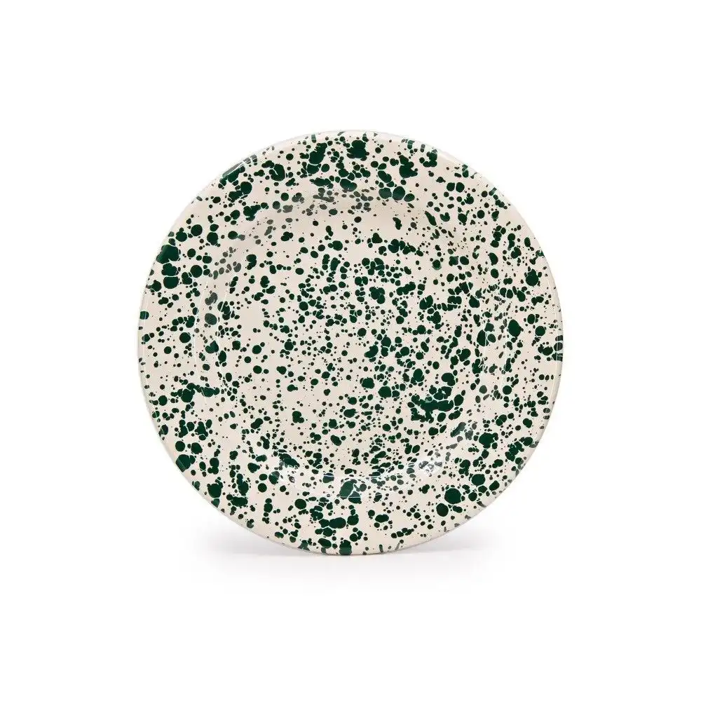 Crow Canyon 10.25" Dinner Plate | Green Splatter