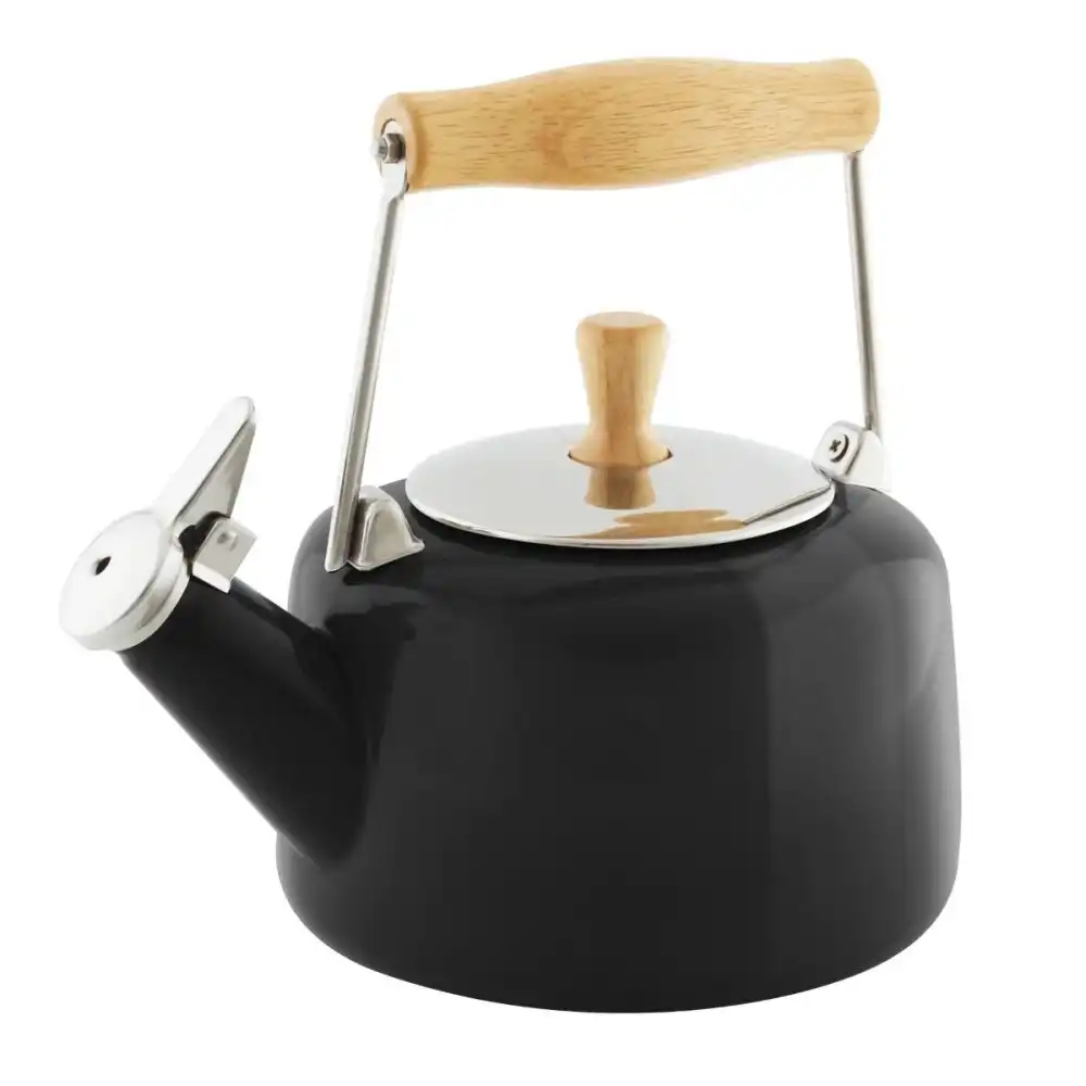 Chantal 1.4Qt. Enamel-on-Steel Sven Tea Kettle | Matte Black