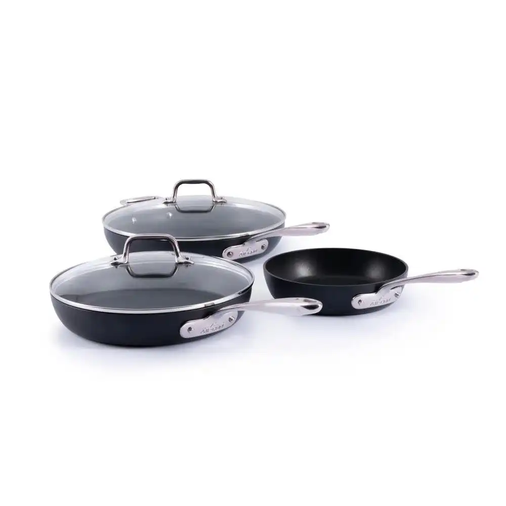 All-Clad HA1 Expert Hard Anodized Nonstick Cookware Set | 5-Piece