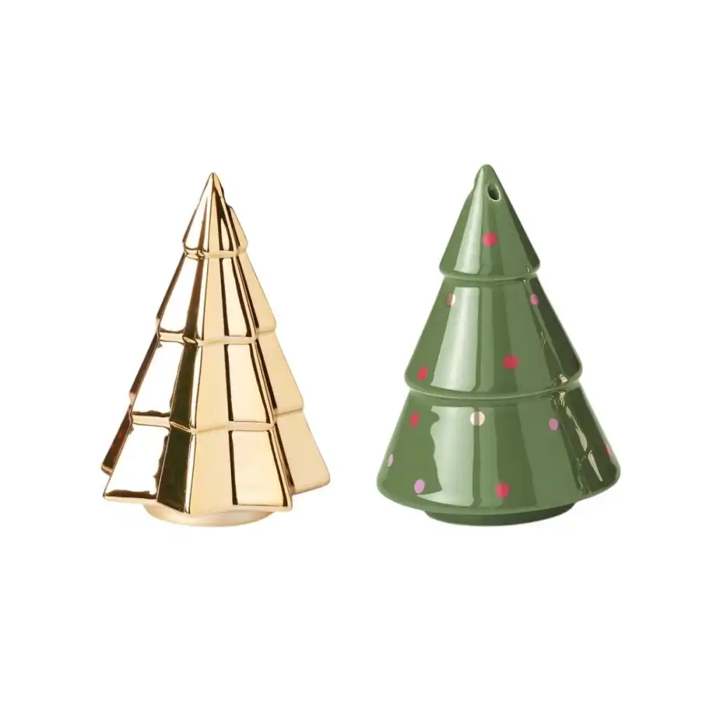 Kate Spade Figural Tree Salt & Pepper Set | Evergreen