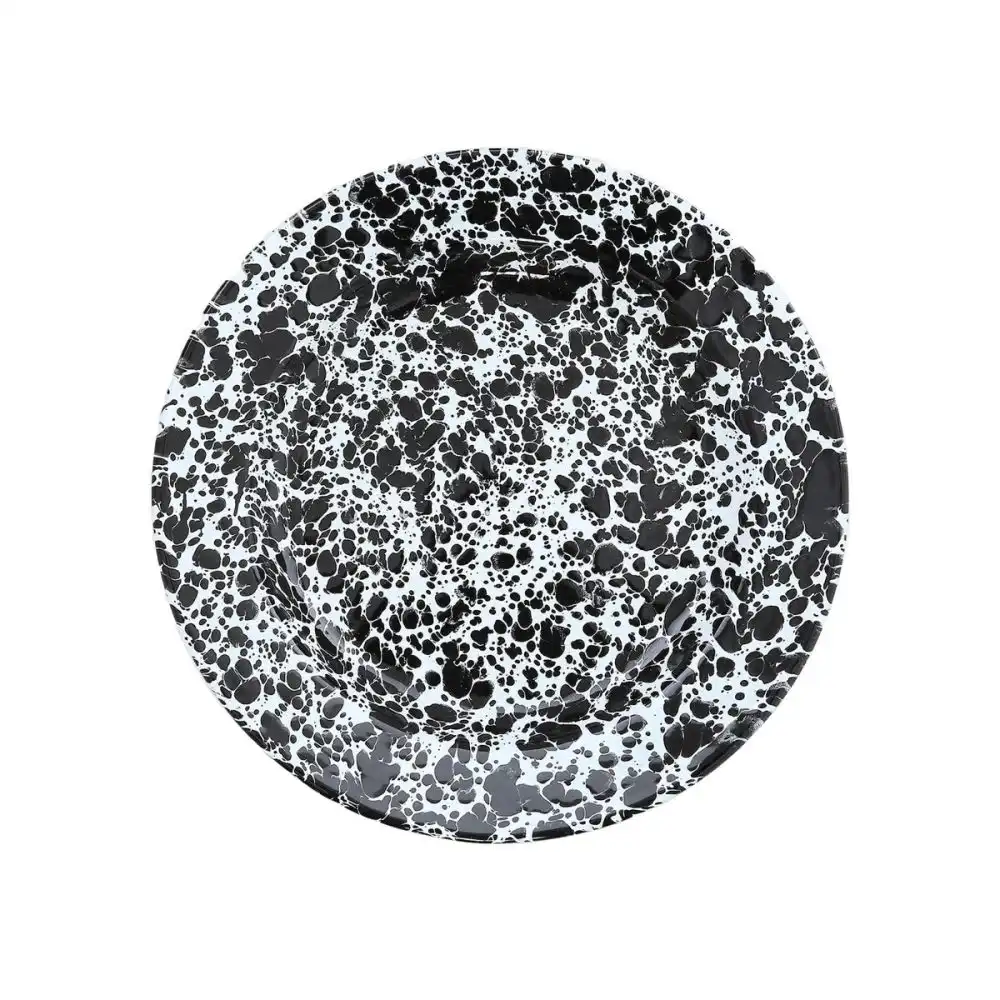 Crow Canyon 10.25" Dinner Plate | Black Splatter