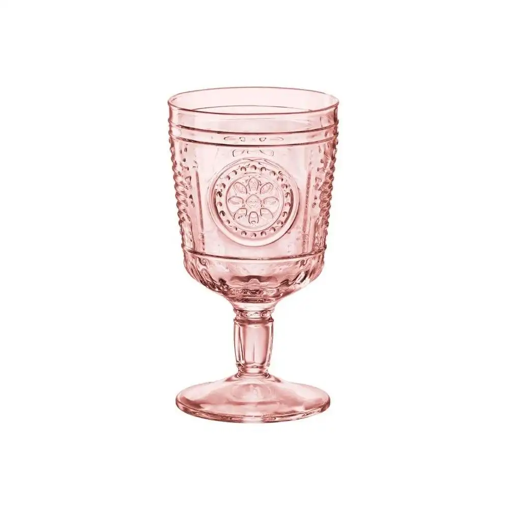Bormioli Rocco Romantic 10.75oz Stemware Cocktail Glasses (Gift Box of 4) | Cotton Candy