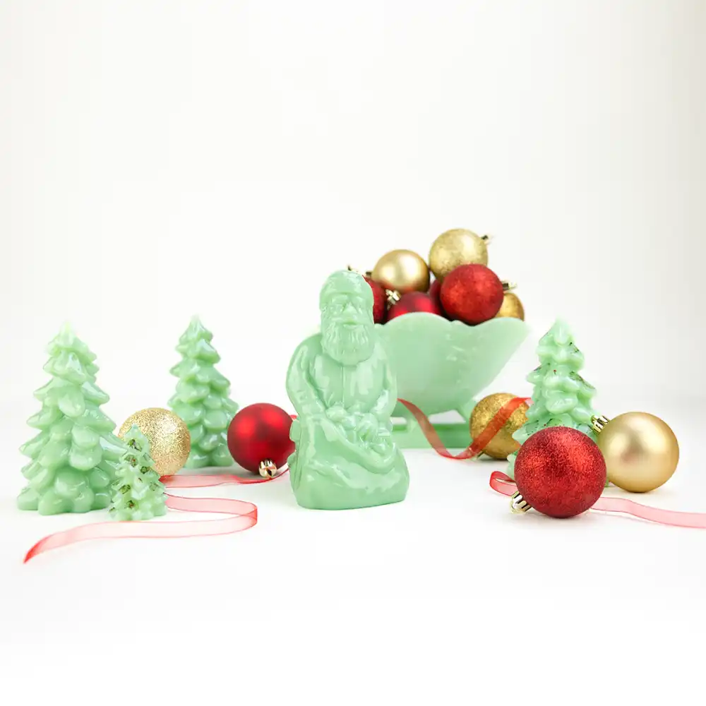 Alternative view of Mosser Glass Holiday Collection 8" Tree Figurine | Jadeite