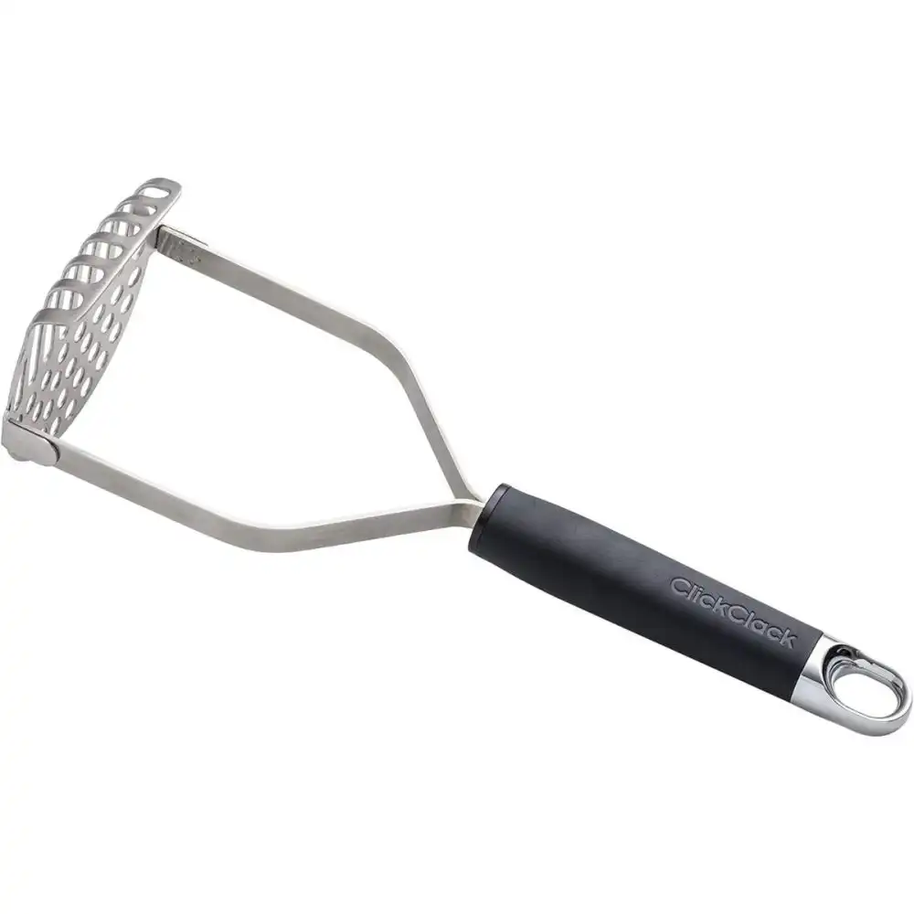 Click Clack Metal Potato Masher | Grey/Chrome