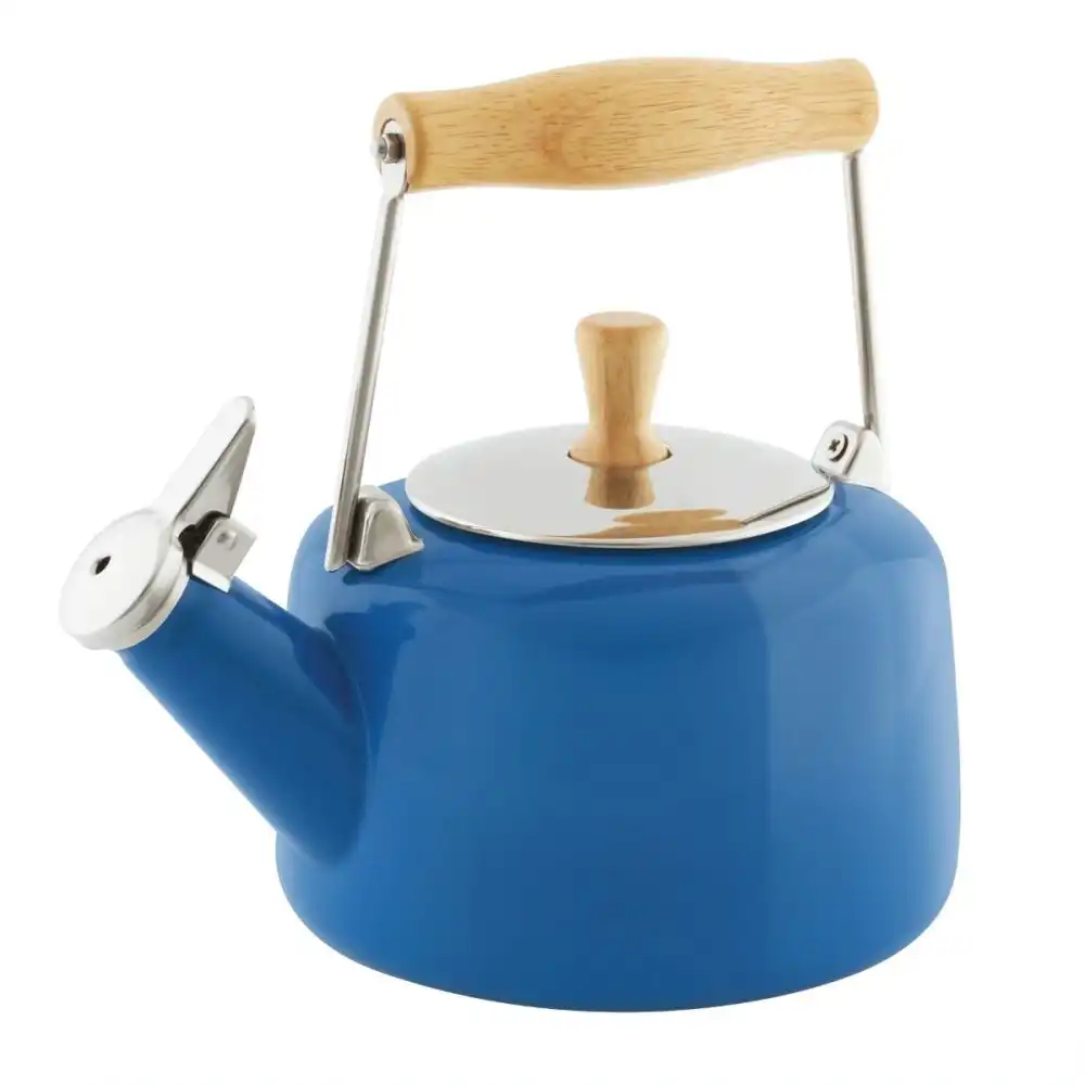 Chantal 1.4 Qt. Enamel-on-Steel Sven Tea Kettle | Blue Cove
