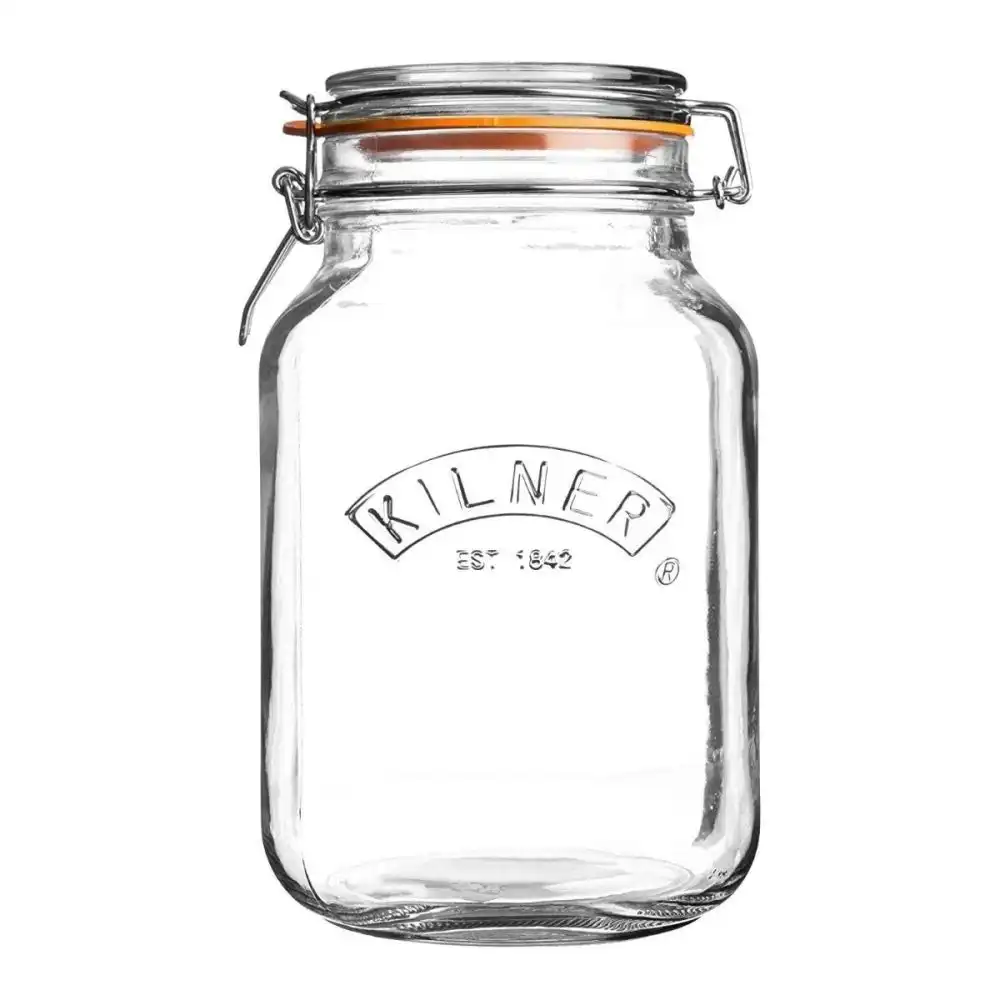 Alternative view of Kilner Square Clip Top Jars (Set of 3) | 68oz